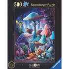 Puzzle with 500 pcs - Glow-in-the-Dark Mushrooms