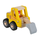 Excavator with Rubber Wheels - H: 9.5 cm