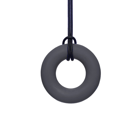Chew Necklace, Ring - Firm, Dark Grey