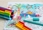 Colouring Paper Roll 30 cm x 3.2 m. (Jungle + Sea)
