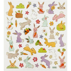 Stickers - Easter Bunnies, 1 Sheet