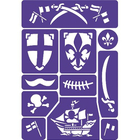 Face Paint Stencils - Knight & Pirate