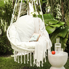Macramé Hammock Chair - White