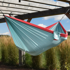 Double Portable Hammock (Nylon) - Light Blue