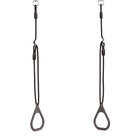 Plastic Gym Rings - Anthracite (Black Rope)