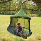 Hammock Tent with Mesh Sides Ø150 cm - Green