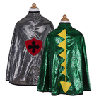 2-in-1 Dragon/Knight Cape - Green, Size 5-6 yrs