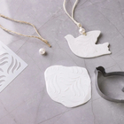 DIY Christmas Craft - White Clay Peace Doves