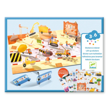 3D Lift-Up Stickers - Vehicles
