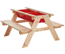 Table and Bench Set for Sand, Water and Mud Play