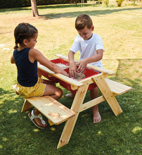 Table and Bench Set for Sand, Water and Mud Play 