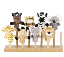 Finger Puppets - Wild Animals, 8 pcs