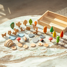 Woodland Trail Wooden Forest Play Set, 37 pcs