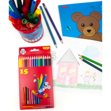 Coloured Pencils, 15 pcs 