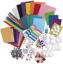 Craft Supplies Box with 150+ Pieces