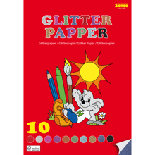 Glitter Paper - A4, 10 Sheets