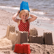 Sand Play Set - Tower/Fort Moulds & Shovels, 6 pcs 