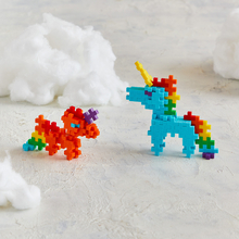 Plus-Plus - Rainbow Unicorns, Tube with 100 pcs