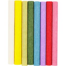 Stretchy Crepe Paper - Basic, 8 Sheets