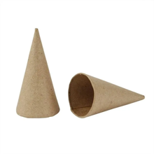 Paper Mache Cones H: 8 cm, 10 pcs