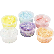 Glitter Clay 6x20 ml - Pastel Colours