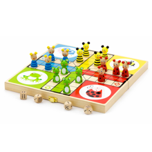 Wooden Ludo Set in Folding Case