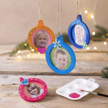 Paint Your Own Frame Ornaments, 3 pcs