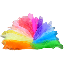 Colourful Chiffon Play Scarves 60 x 60 cm, 15 pcs 