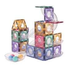 Cleverclixx | Creative Pastel Ball Run, 70 pcs