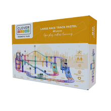 Cleverclixx | Large Pastel Race Track, 80 pcs