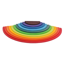 Wooden Rainbow Stacking Toy - Semicircle, 11 pcs