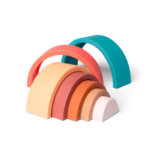 Rainbow Stacking Toy - Small, Blue & Beige