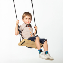 Wooden Swing 44x17.5 cm - 6 m (Black Rope)