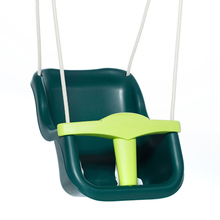 Baby Swing - Dark Green/Lime (Beige Rope)