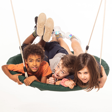 Sensory Saucer Swing Ø100 cm - Green (Beige Rope) 