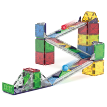 Magna-Tiles | RailRacers Deluxe Marble Run, 90 pcs
