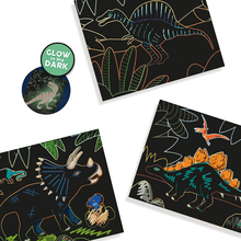 Scratch Art Cards - Glow-in-the-Dark Dinosaurs