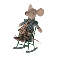 Maileg Rocking Chair for Mice - Dark Green 