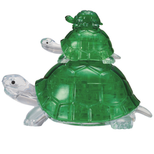 3D Crystal Puzzle - Turtles, 37 pcs
