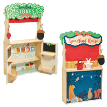 2-in-1 Puppet Theatre & Grocery Store