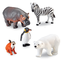 Jumbo Zoo Animals, 5 pcs