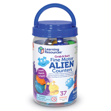 Count & Sort - Fine Motor Alien Counters, 37 pcs 