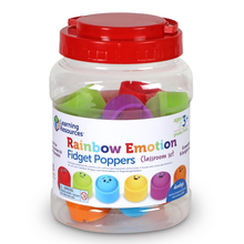 Rainbow Emotions Fidget Poppers, 24 pcs
