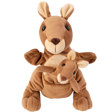 Hand & Finger Puppet - Kangaroo with Baby