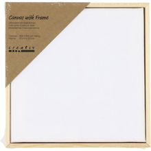 Canvas with Wood Frame - 15.8 x 15.8 cm