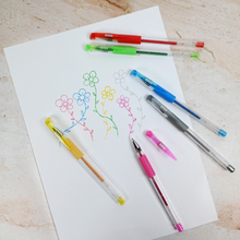 Gel Pens - Glitter, 6 pcs