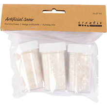 Artificial Snow - White Glitter, 3 x 27 ml