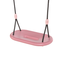 Plastic Swing 45x24 cm - Pink (Black Rope)