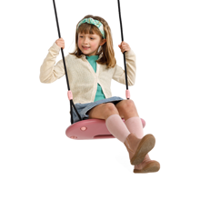 Plastic Swing 45x24 cm - Pink (Black Rope)