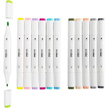 Dual-Tip Markers - Pastel, 12 pcs 
